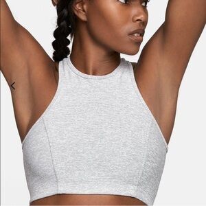 Outdoor Voices Heather Gray Crop Top